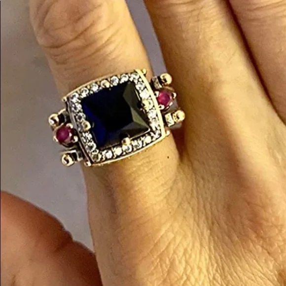 Mesmerizing MUST have reversible Turkish ring Big statement ring, best gift ever - Picture 7 of 9